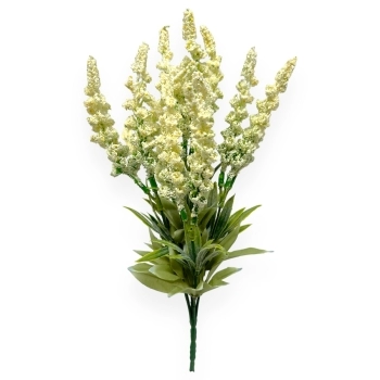 Buchet Artificial 5 Fire Lavandula - Alb